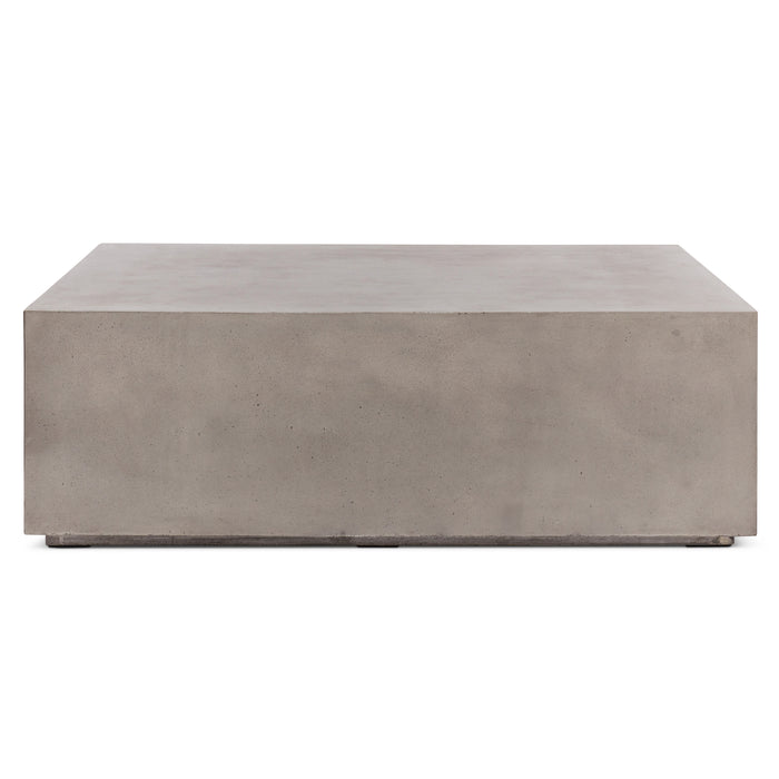 Urbia Modern Block Rectangular Concrete Coffee Table