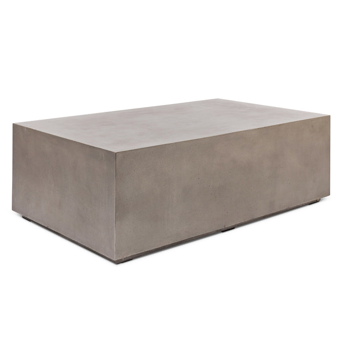 Urbia Modern Block Rectangular Concrete Coffee Table