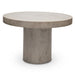 Urbia Modern Round Concrete Circa Dining Table Dark Grey