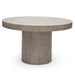 Urbia Modern Round Concrete Circa Dining Table Dark Grey