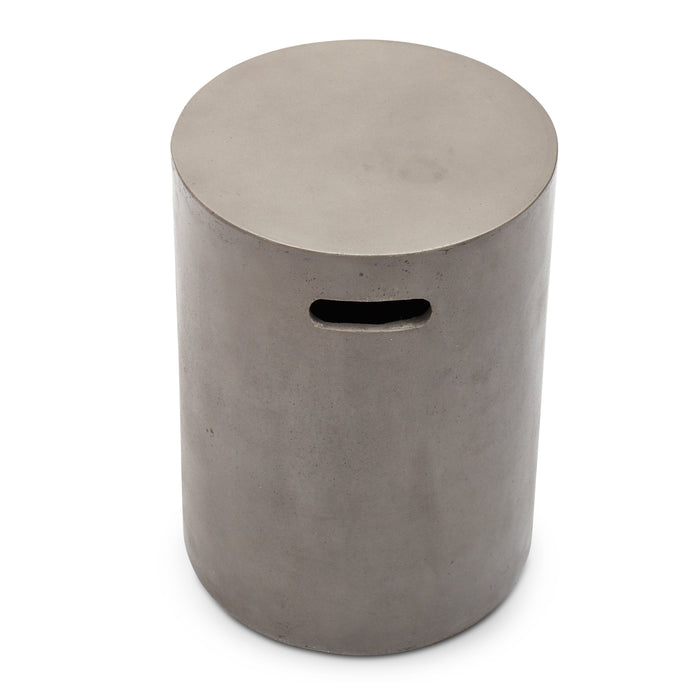 Urbia Modern Concrete Cylinder Accent Stool