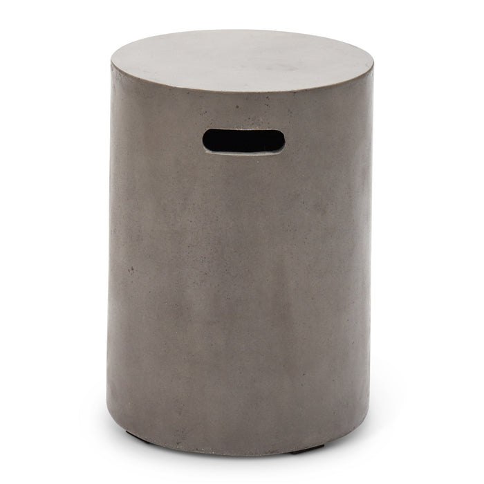 Urbia Modern Concrete Cylinder Accent Stool