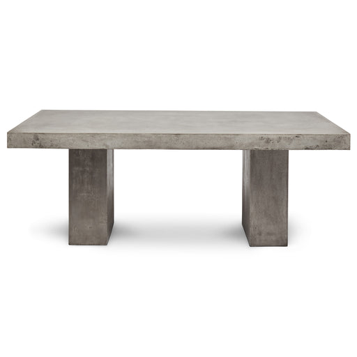 Urbia Modern Rectangle Elcor Height Concrete Dining Table Dark Grey