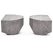 Urbia Mixx Geode Unique Shaped Concrete Coffee Table Dark Grey