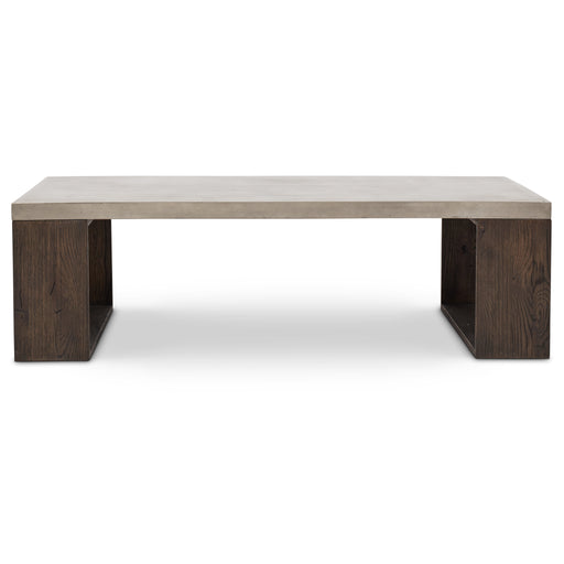 Urbia Mixx Concrete Heritage Coffee Table Wood Base Dark Grey