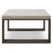 Urbia Mixx Concrete Heritage Coffee Table Wood Base Dark Grey