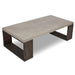 Urbia Mixx Concrete Heritage Coffee Table Wood Base Dark Grey