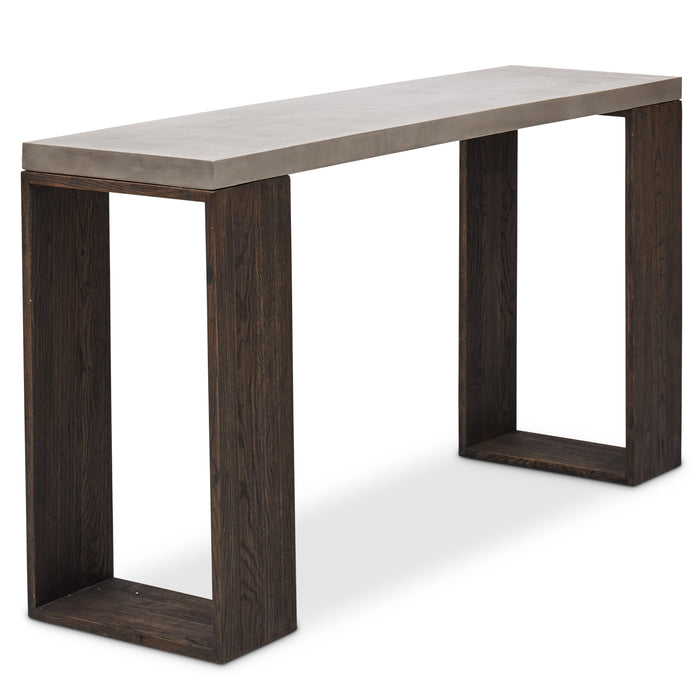 Urbia Indoor/Outdoor Natural Concrete Solid Oak Legs Heritage Console VGS-HERI-CON