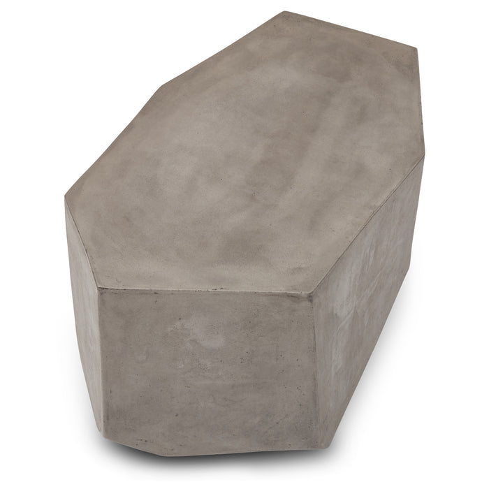 Urbia Mixx Kristal Unique Concrete End Table Dark Grey