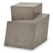 Urbia Mixx Marlow Unique Concrete End Table Dark Grey