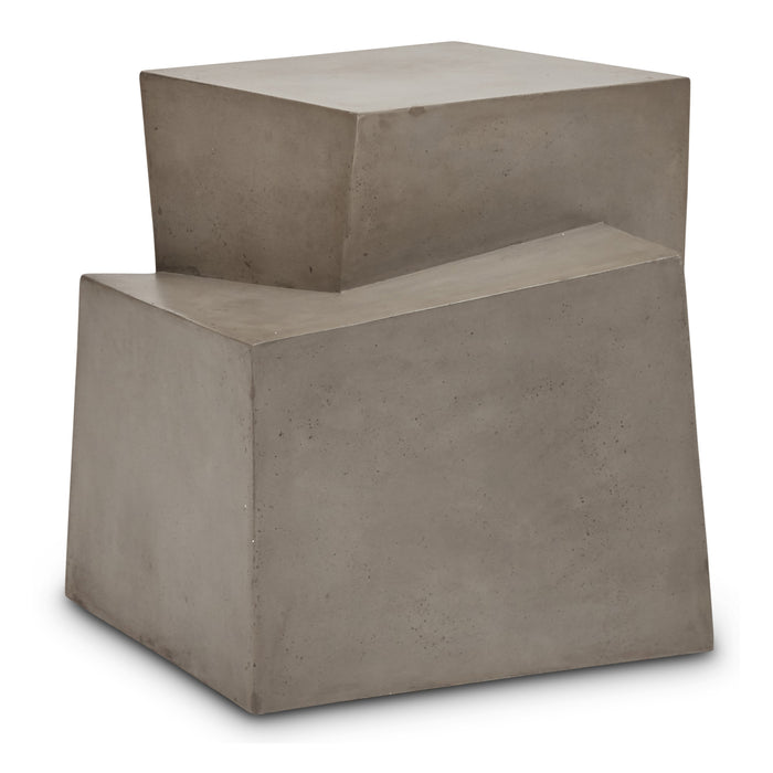 Urbia Mixx Marlow Unique Concrete End Table Dark Grey