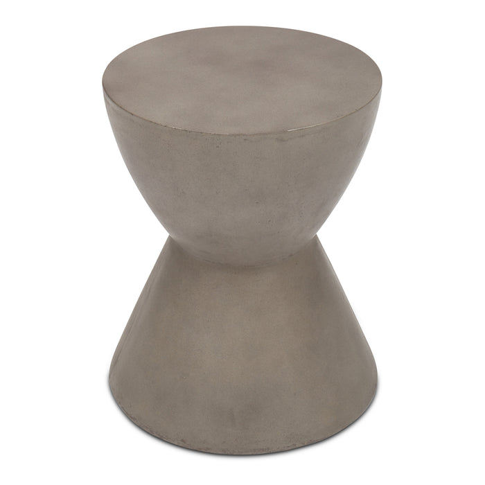 Urbia Modern Grey concrete Paloma Accent Stool