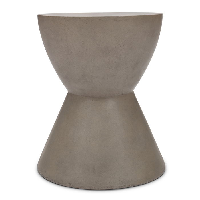 Urbia Modern Grey concrete Paloma Accent Stool