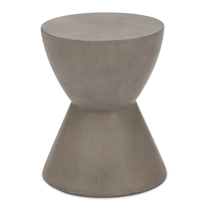 Urbia Modern Grey concrete Paloma Accent Stool