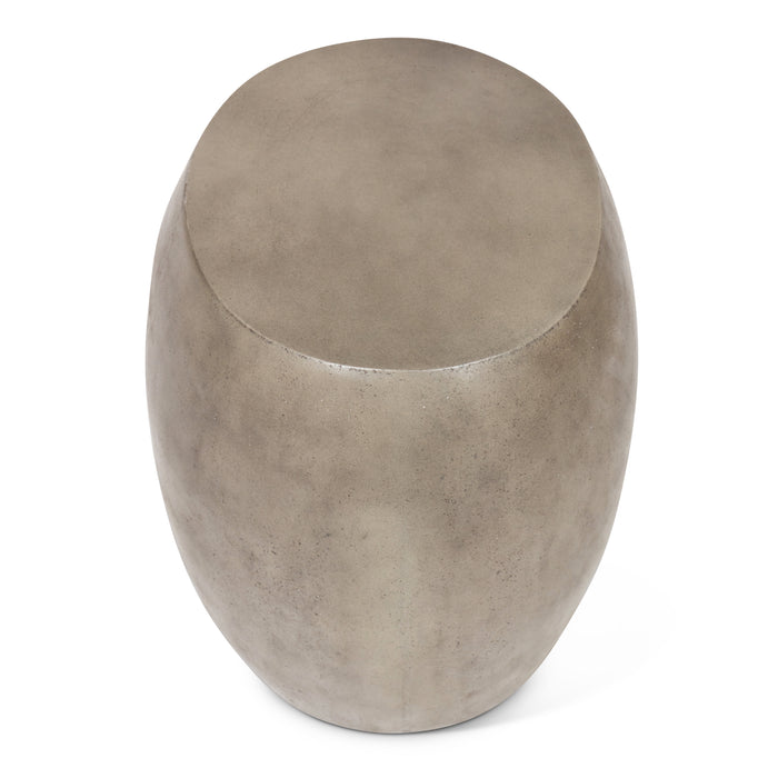 Urbia Unique Concrete Pebble Coffee End Table Dark Grey