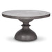 Urbia Mixx Spindle 59" Round Concrete Dining Table Dark Grey