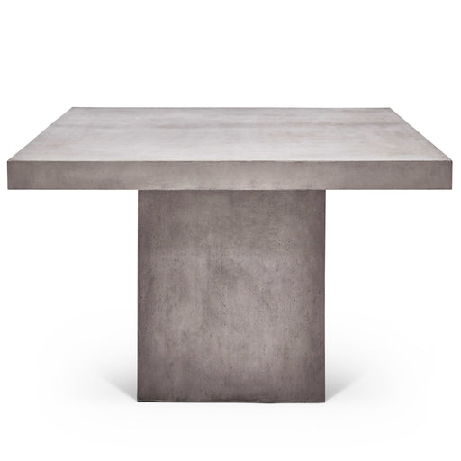 Urbia Mixx Una 59" Square Counter Height Concrete Dining Table Dark Grey