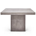 Urbia Mixx Una 59" Square Counter Height Concrete Dining Table Dark Grey