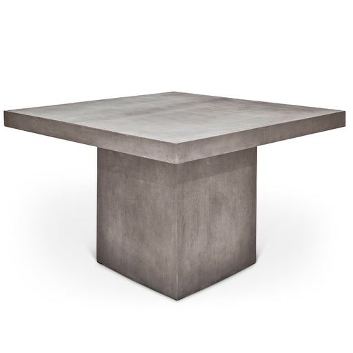 Urbia Mixx Una 59" Square Counter Height Concrete Dining Table Dark Grey