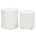 Urbia Modern Concrete Una Pedestal (Set of 2) Accent Stool