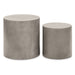 Urbia Modern Concrete Una Pedestal (Set of 2) Accent Stool