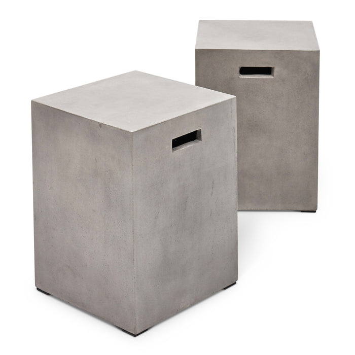 Urbia Modern Concrete Una Accent Stool