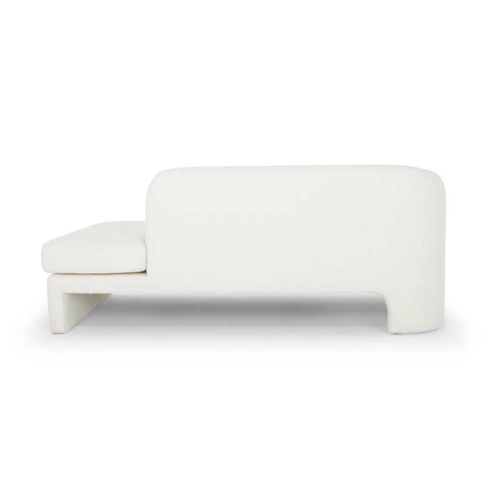 Urbia Aksel Metro Daybed Sofa Couch LAF White Bouclé Upholstery