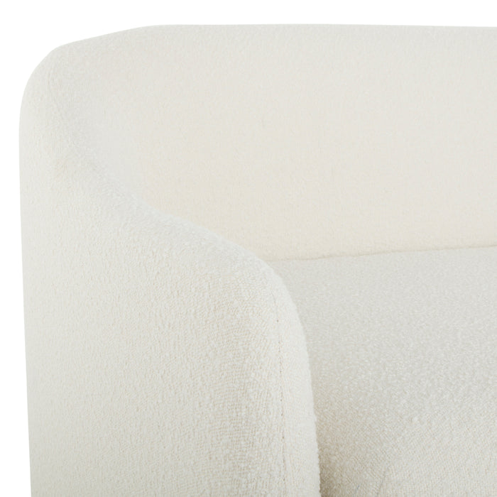 Urbia Aksel Metro Daybed Sofa Couch LAF White Bouclé Upholstery