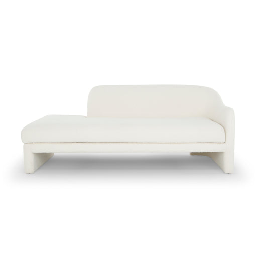 Urbia Aksel Metro Daybed Sofa Couch RAF White Bouclé Upholstery VSD-AKSEL-RHF-WHT