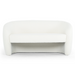 Urbia Modern White Bouclé Blythe Settee Sofa