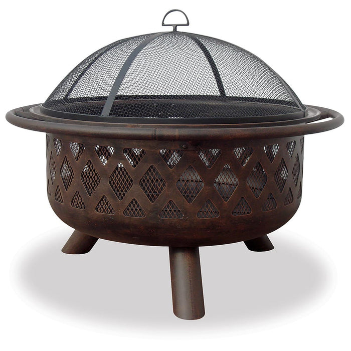 Oil Rubbed Bronze Wood Burning Outdoor Fire Pit