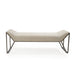 Whiteline Modern Mylo Light Grey Faux Leather Bench