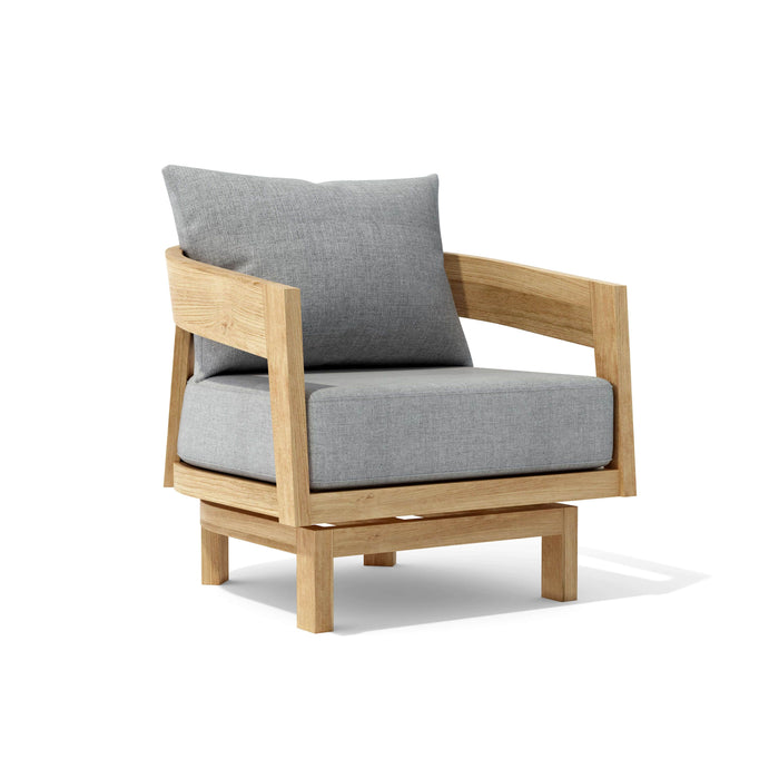 Anderson Teak Accent Chair Anderson Teak Toscana Outdoor Wood Swivel Lounge Chair