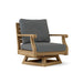 Anderson Teak Accent Chair Charcoal Anderson Teak Riviera Outdoor Wood Swivel Armchair