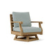 Anderson Teak Accent Chair Mist Anderson Teak Riviera Outdoor Wood Swivel Armchair