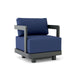 Anderson Teak Accent Chair Navy Anderson Teak Granada Outdoor Aluminum Swivel Armchair