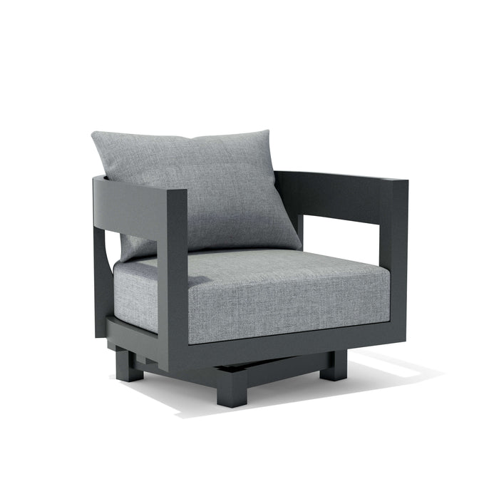 Anderson Teak Accent Chair Slate Anderson Teak Coronado Outdoor Aluminum Swivel Armchair