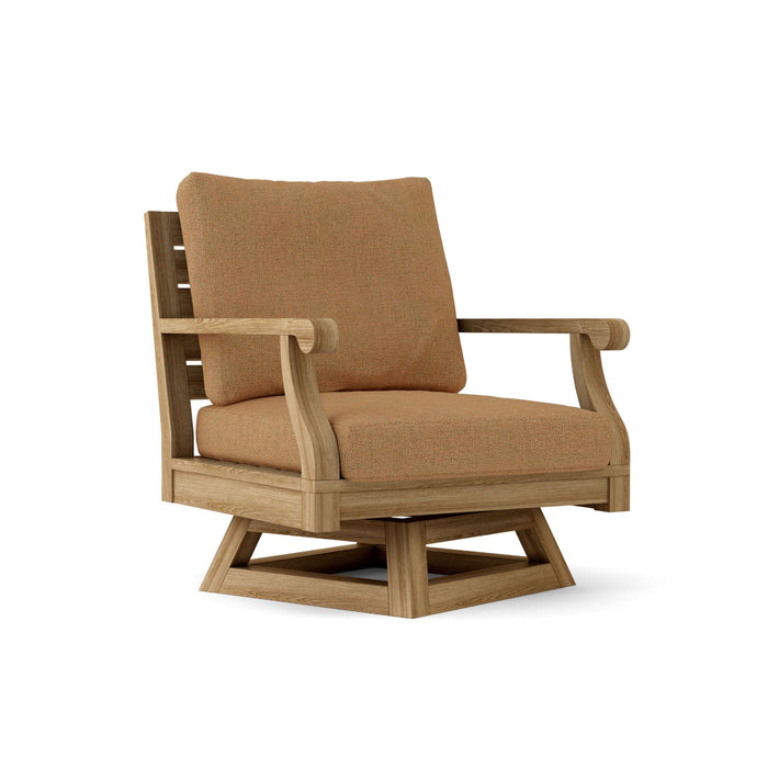 Anderson Teak Accent Chair Teak Anderson Teak Riviera Outdoor Wood Swivel Armchair