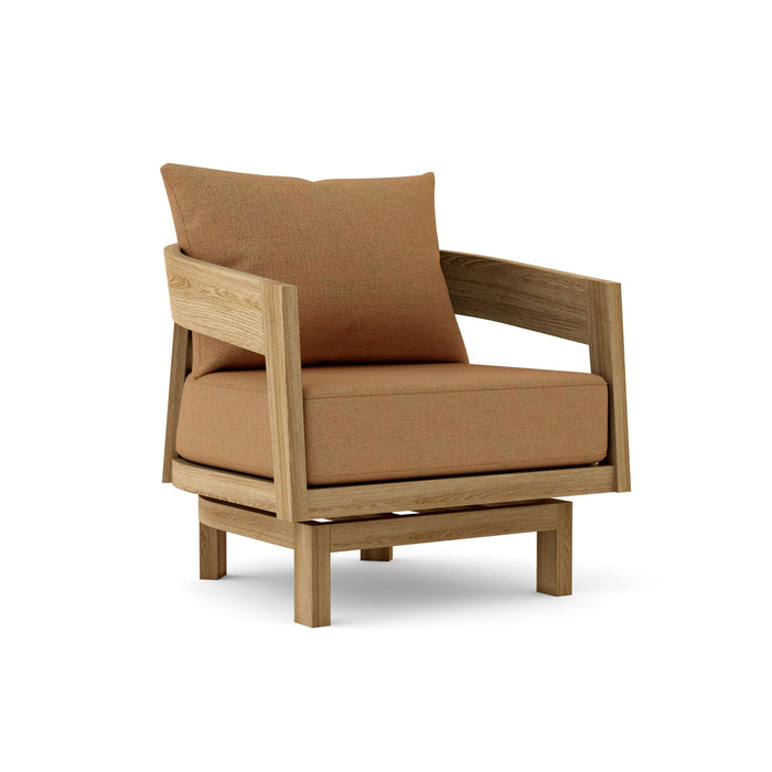 Anderson Teak Accent Chair Teak Anderson Teak Toscana Outdoor Wood Swivel Lounge Chair