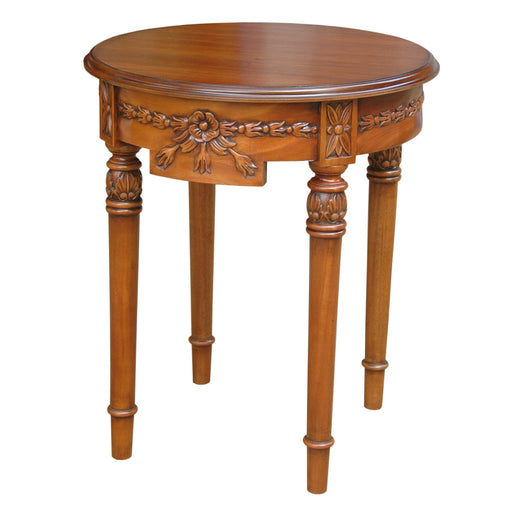 Anderson Teak Accent Table Anderson Teak Regency Flower Round Wood Side Table