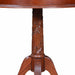 Anderson Teak Accent Table Anderson Teak Victorian Pedestal Round Wood Side Table