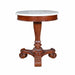 Anderson Teak Accent Table Anderson Teak Wood Bella Marble Round Top Side Table