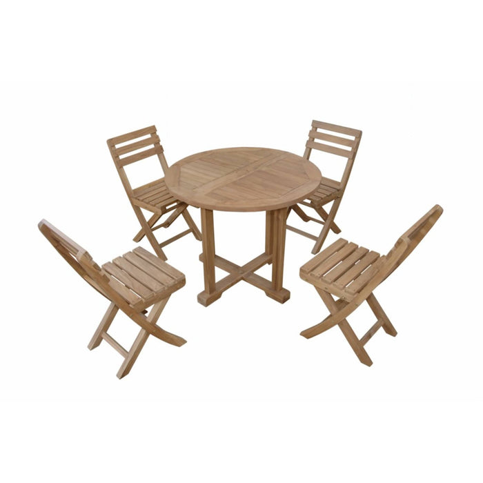 Anderson Teak Anderson Teak Dining Table and 4 Chairs MONTAGE ALABAMA 5-PC