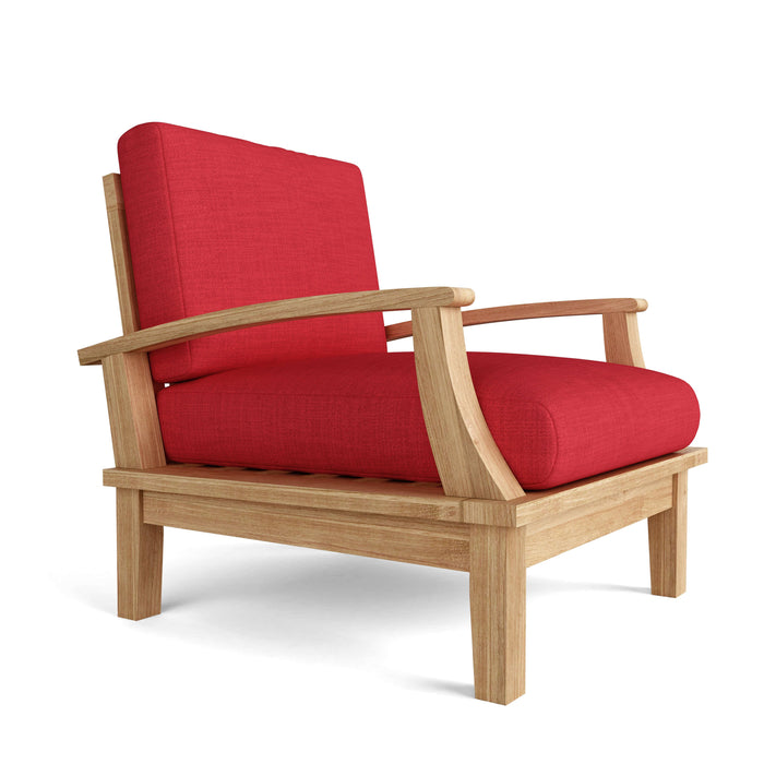 Anderson Teak Arm Chair Anderson Teak Brianna Outdoor Wood Deep Seating Armchair