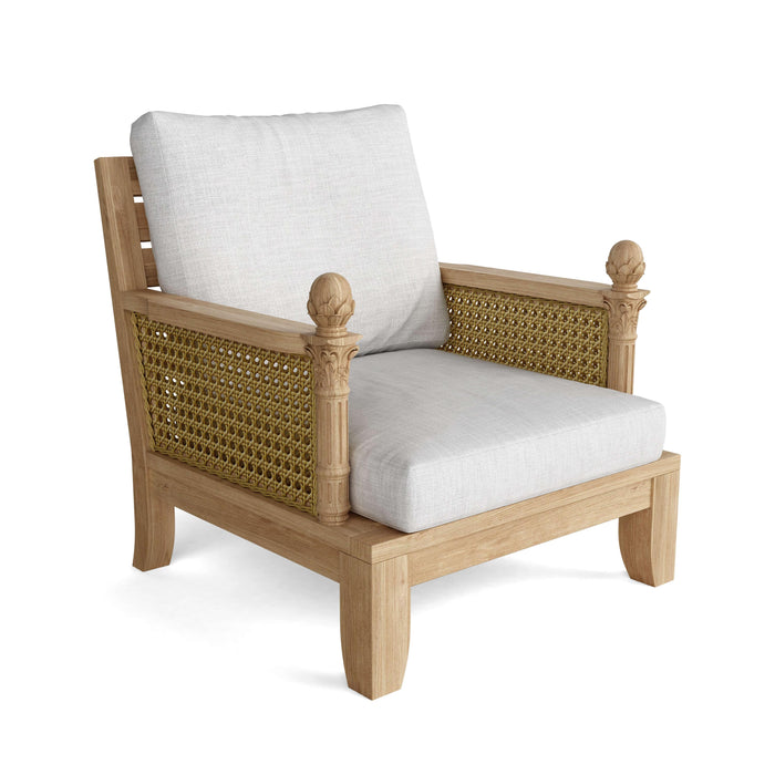 Anderson Teak Arm Chair Anderson Teak Luxe Outdoor Wood Deep Seating Armchair