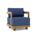 Anderson Teak Arm Chair Navy Anderson Teak Granada Outdoor Wood Deep Seating Armchair