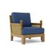 Anderson Teak Arm Chair Navy Anderson Teak Luxe Outdoor Wood Deep Seating Armchair