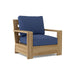 Anderson Teak Arm Chair Navy Anderson Teak Madera Outdoor Wood Deep Seating Armchair