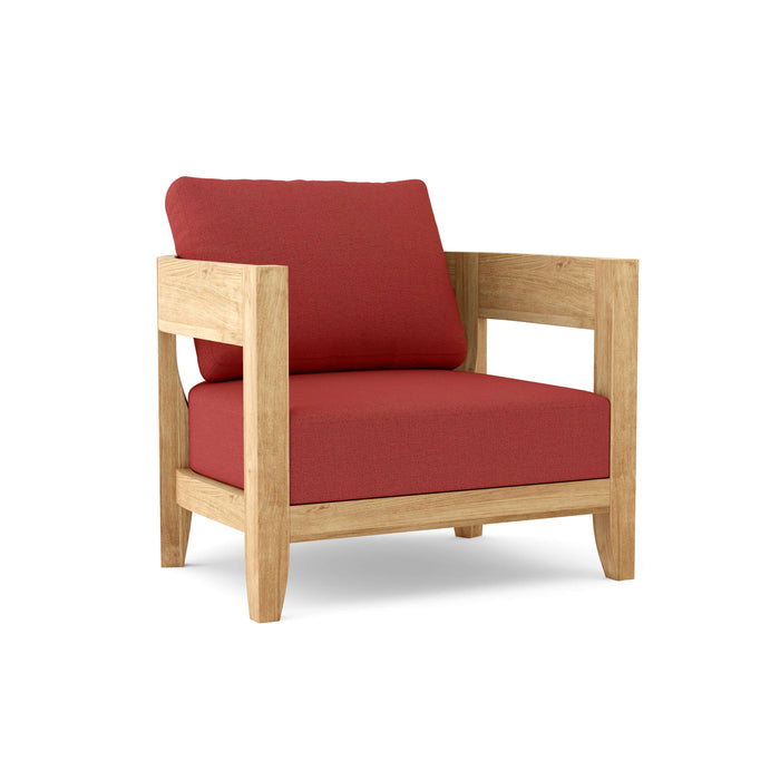 Anderson Teak Arm Chair Pomegranate Anderson Teak Coronado Outdoor Wood Deep Seating Armchair