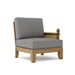 Anderson Teak Arm Chair Slate Anderson Teak Luxe Outdoor Wood Deep Seating Left Modular